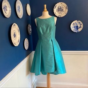 Alfred sung azure knee length dress
